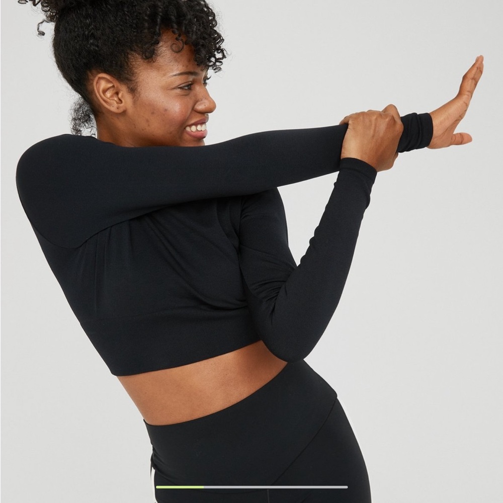 OFFLINE BY AERIE Sidewalk Seamless Long Sleeve Crop